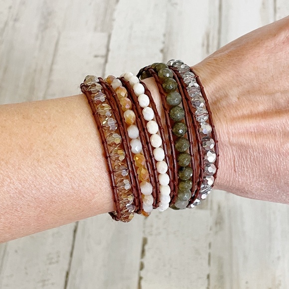 Victoria Emerson Jewelry - Victoria Emerson | Neutral Bead Wrap Bracelet